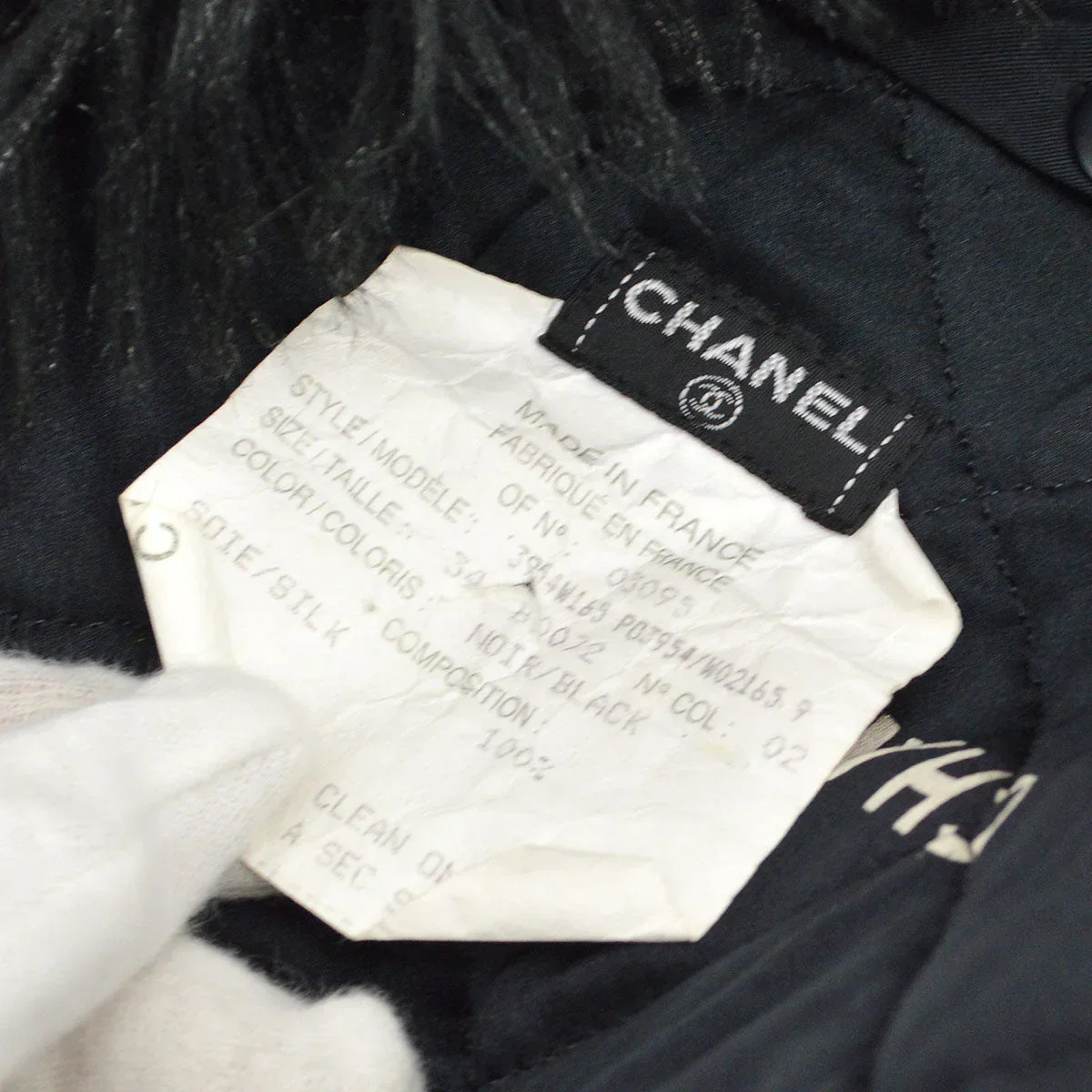CHANEL O3095 #34 Zip-up Coat Black Fur - Image 10