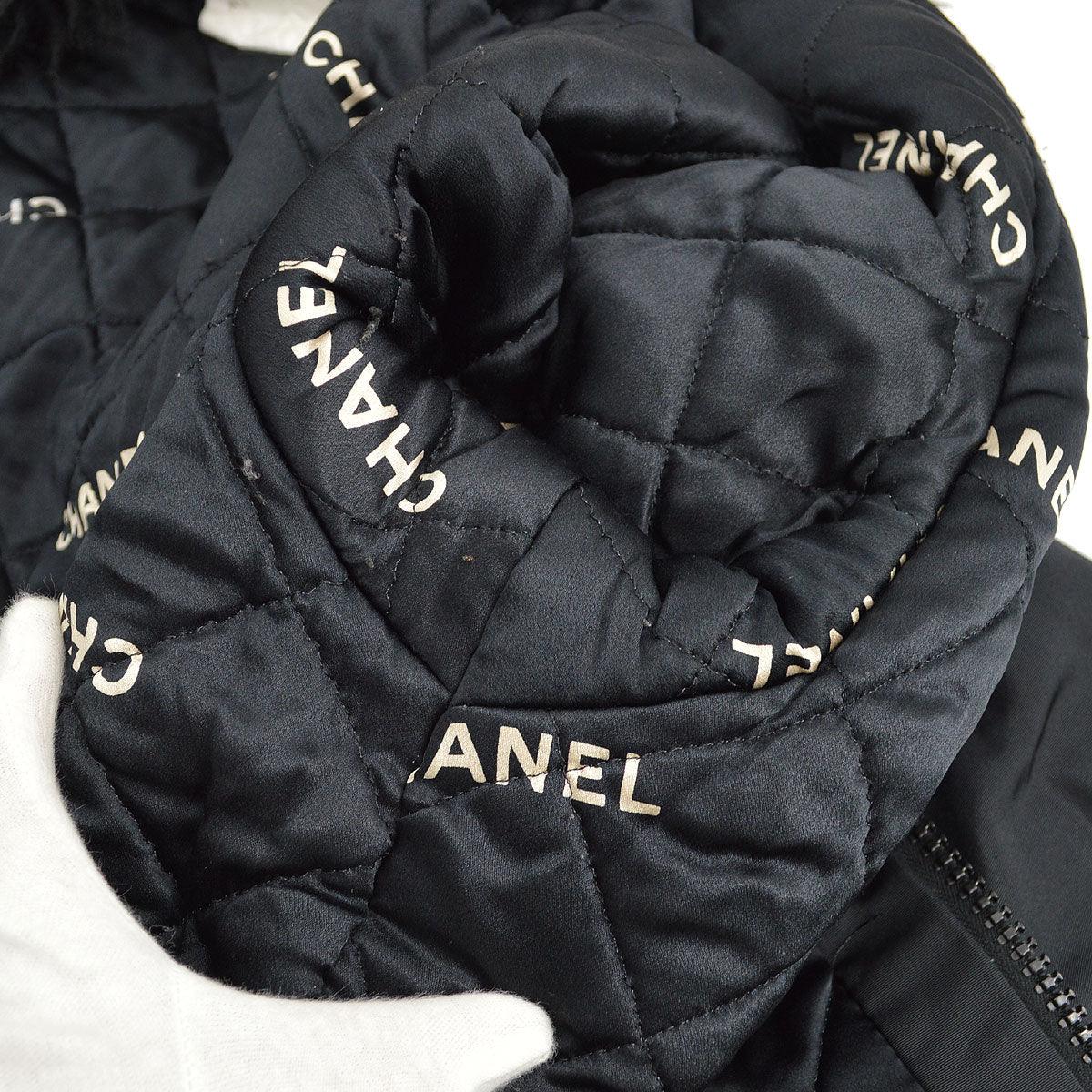 CHANEL O3095 #34 Zip-up Coat Black Fur - Image 9