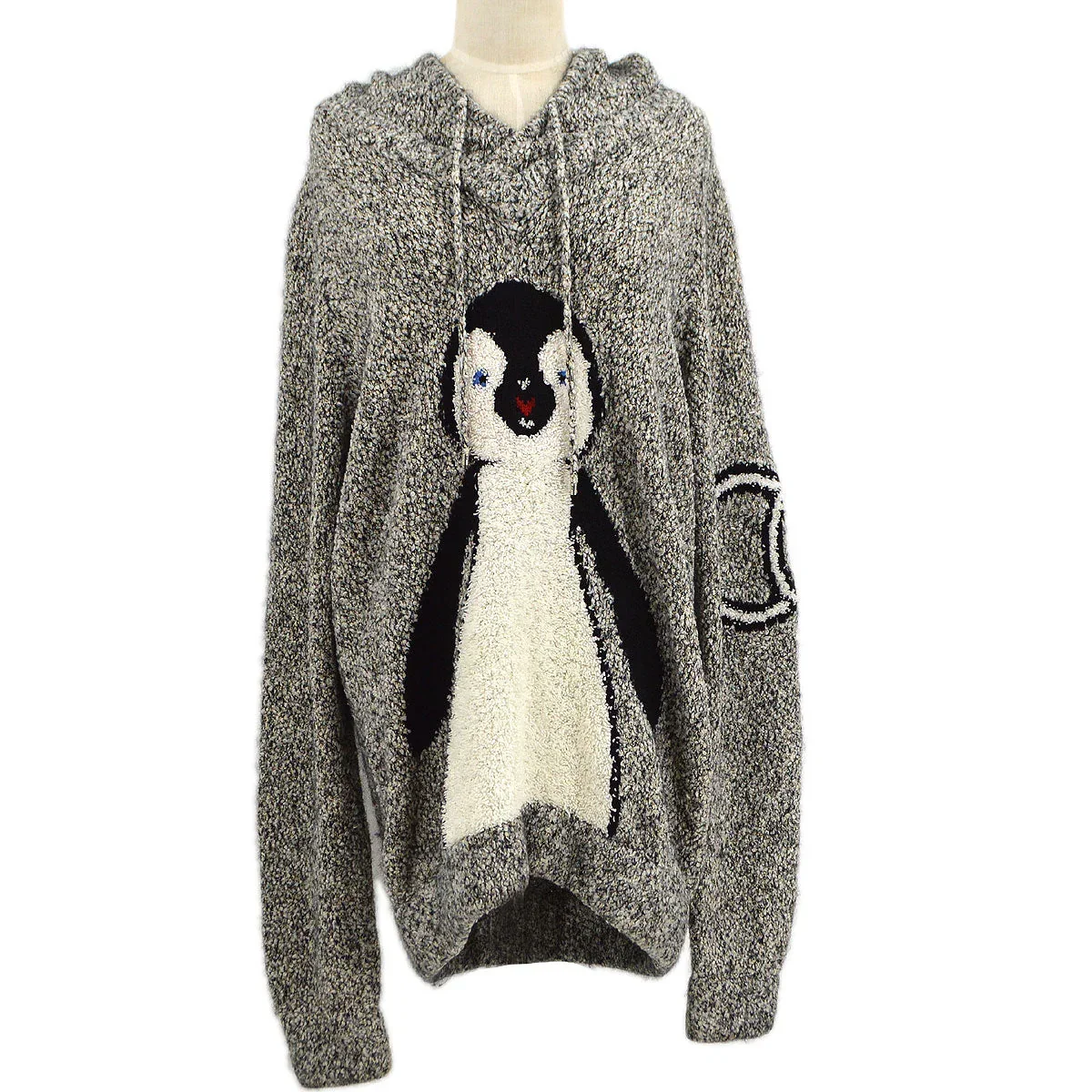 CHANEL 2007 penguin knitted drawstring hoodie - Image 2