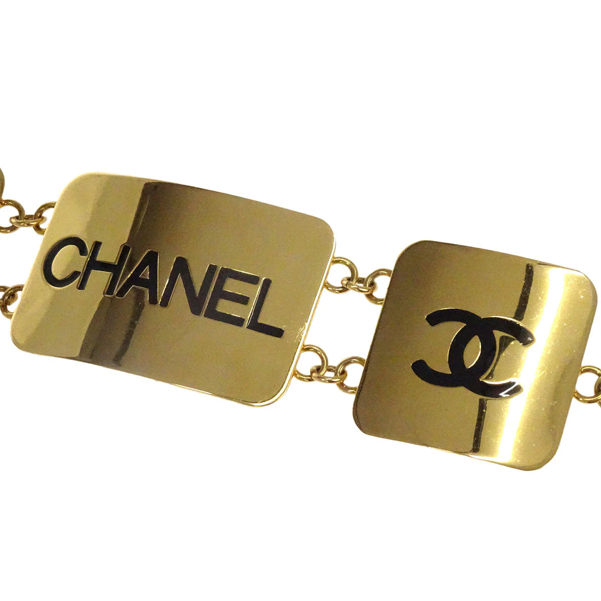 Chanel Chain Belt Gold Small Good 93P Small Good - Image 3