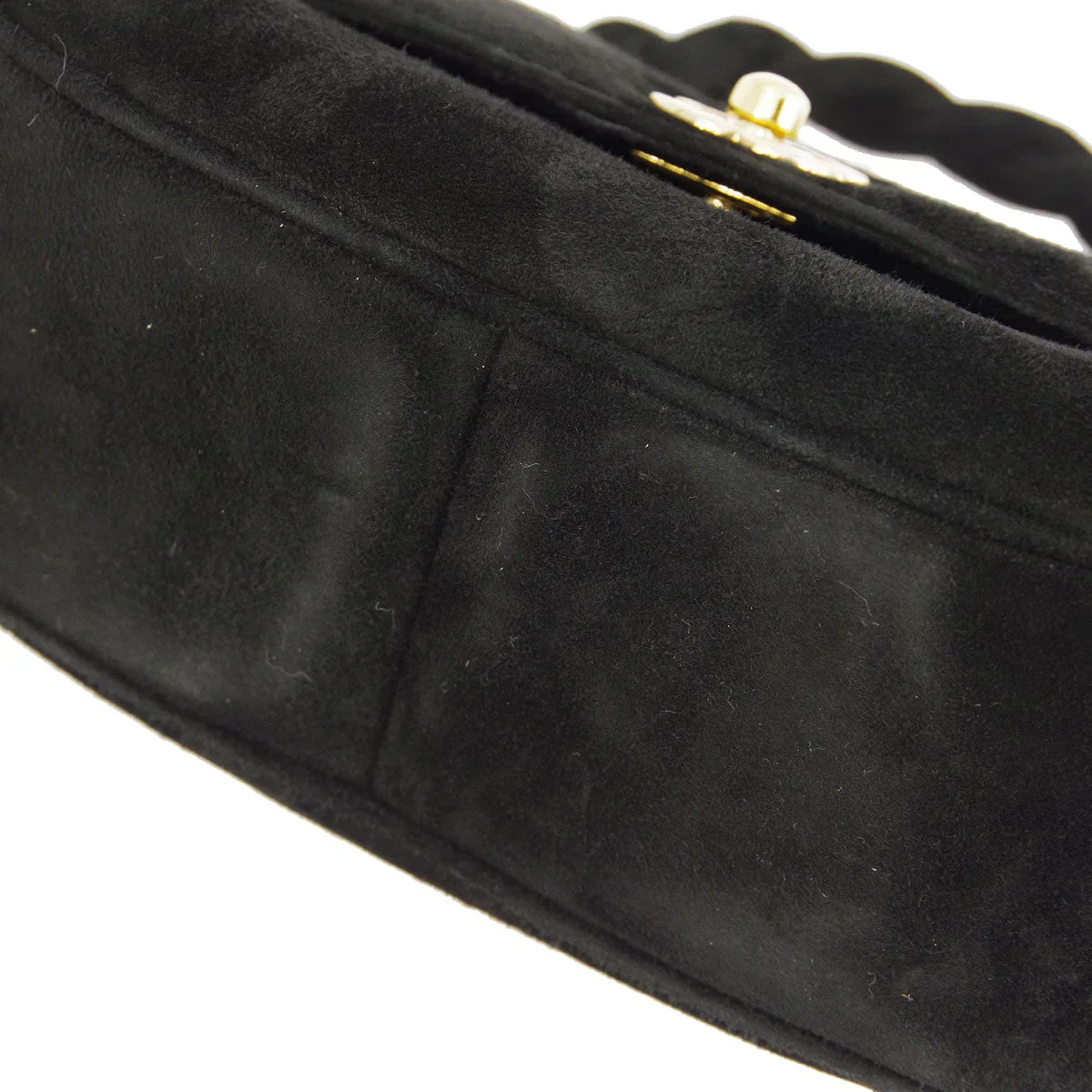 Chanel * 1996-1997 Black Suede Handbag - Image 10