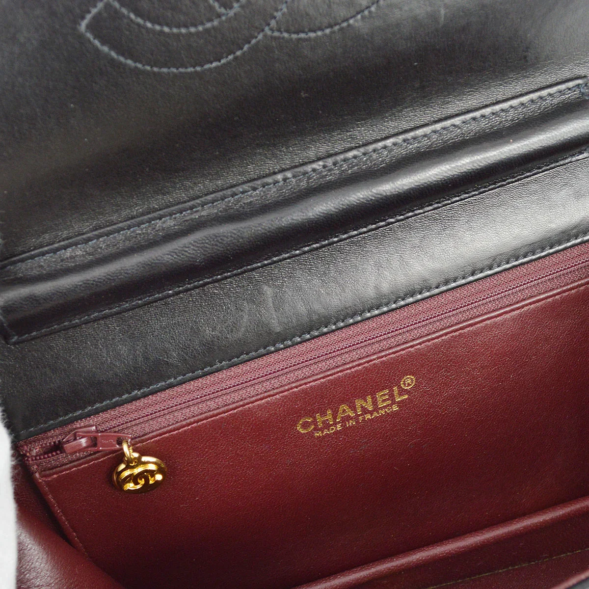 Chanel 2001-2003 Lambskin Small Turnlock Full Flap Bag - Image 8