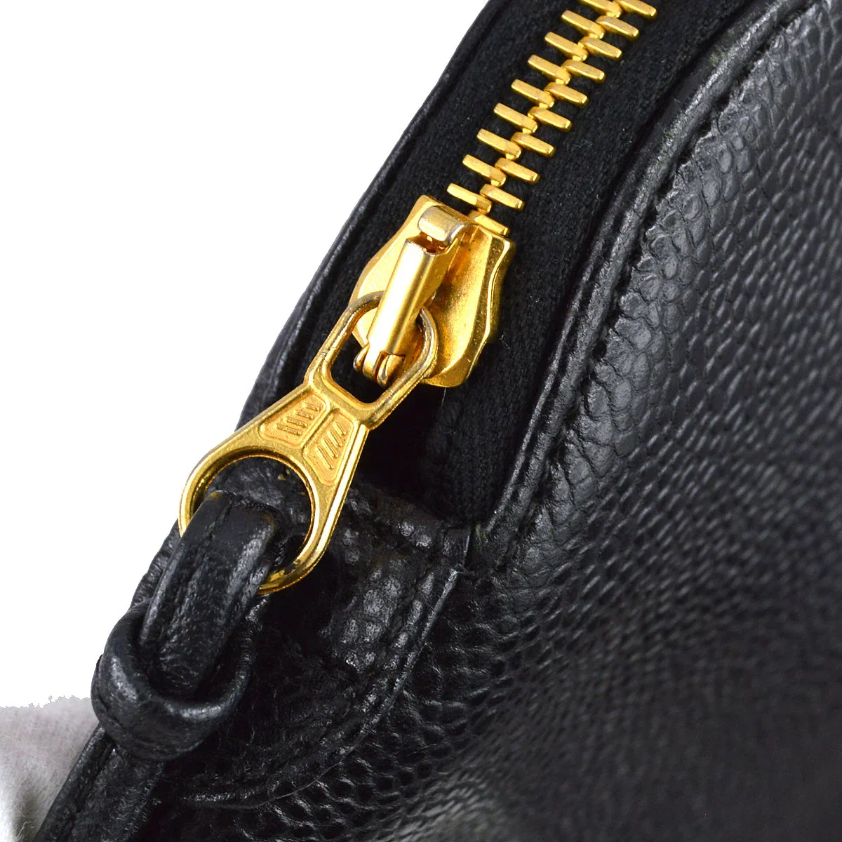 Chanel 1994-1996 Black Caviar Zipper Tote 41 - Image 7