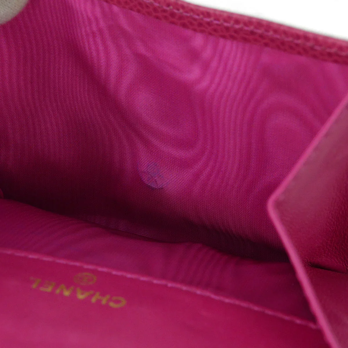 Chanel 1994-1996 Pink Caviar Timeless Bifold Wallet - Image 4