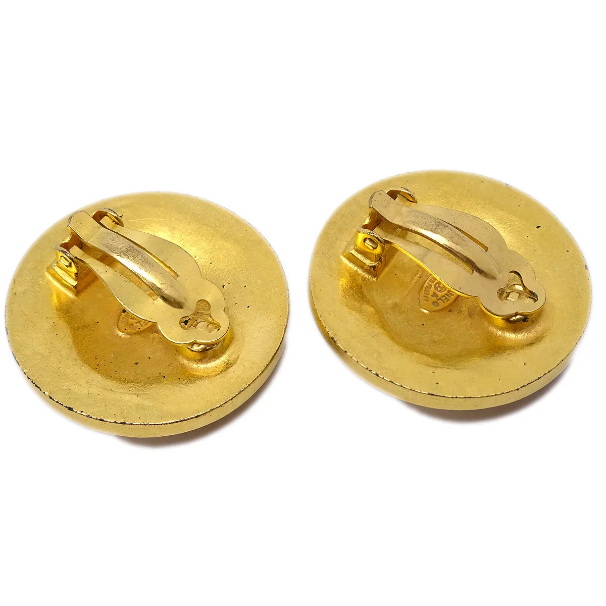 Chanel 1994 Gold 'CC' Filigree Earrings Large - Image 3