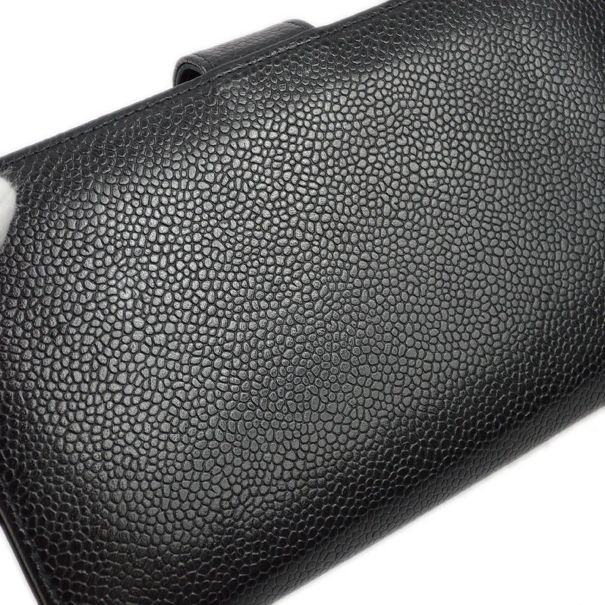 Chanel 1997-1999 Black Caviar Timeless Long Wallet - Image 3