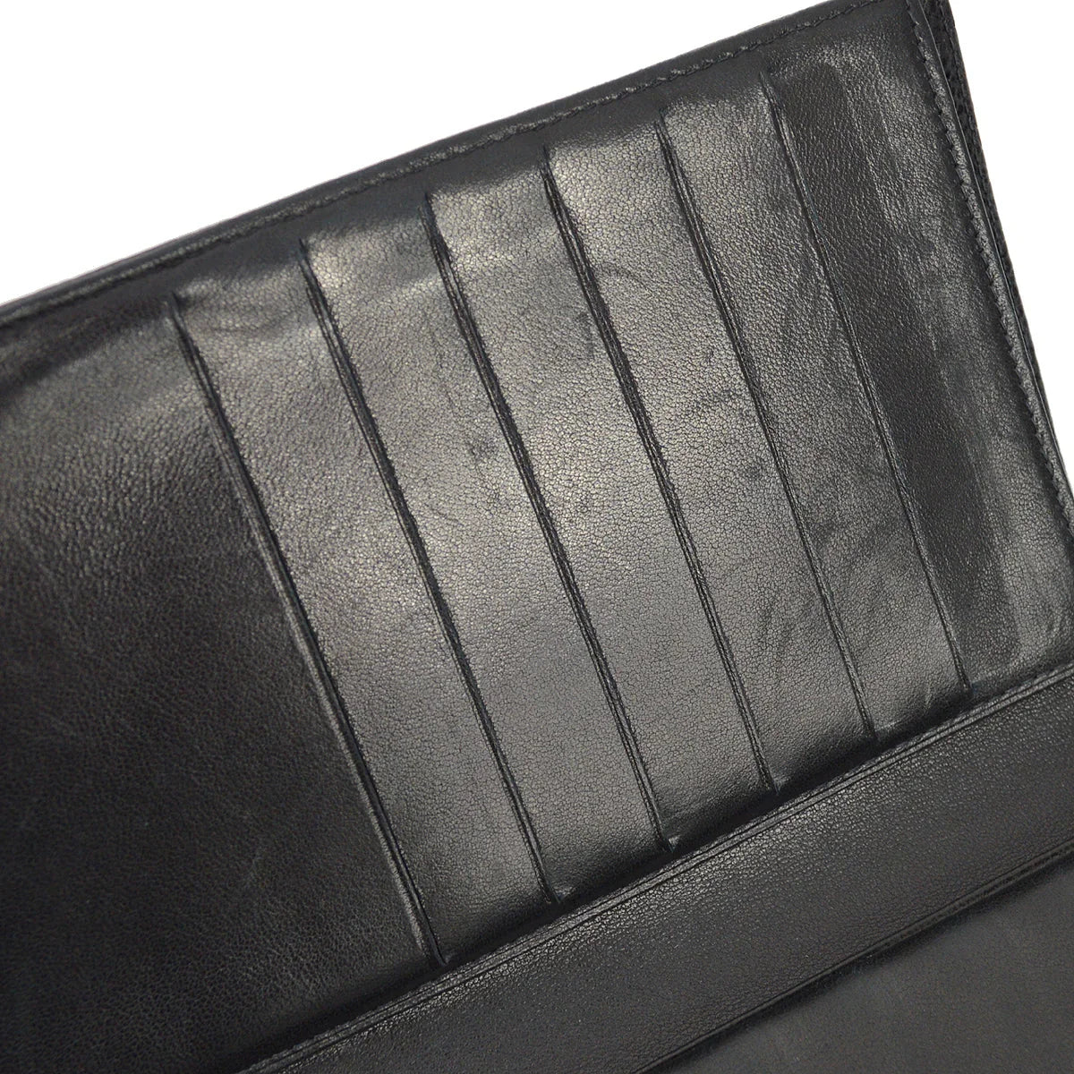 Chanel 1997-1999 Black Caviar Timeless Long Wallet - Image 4