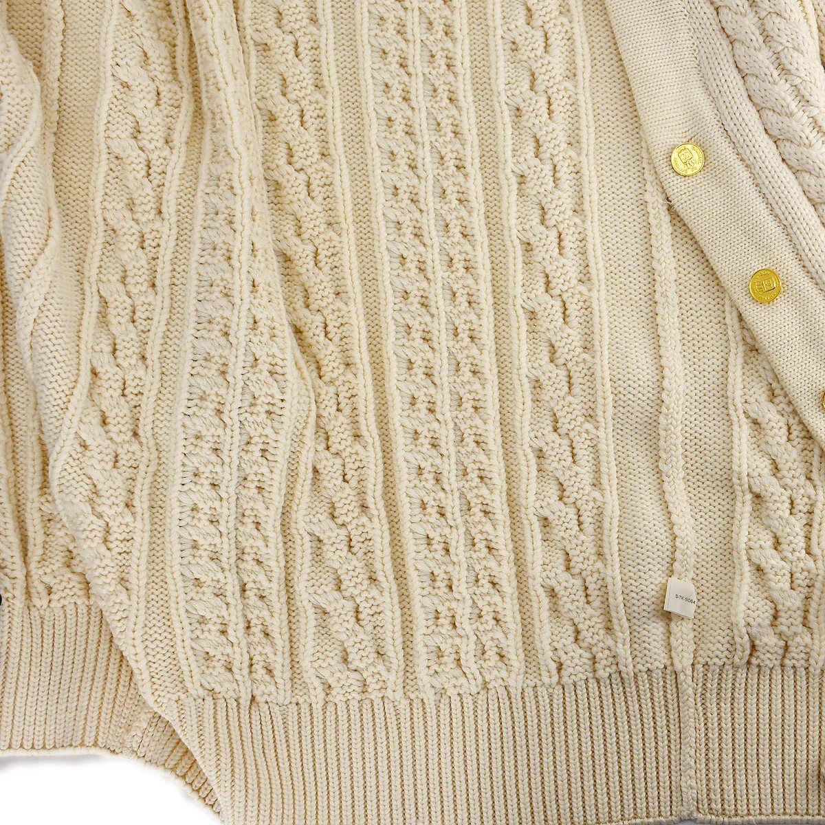 Chanel cable-knit wool long cardigan #38 - Image 5