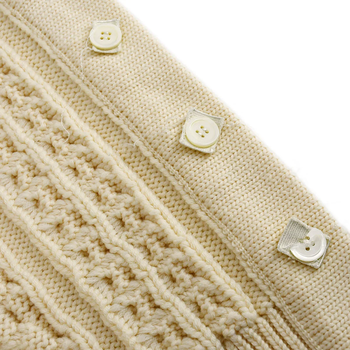 Chanel cable-knit wool long cardigan #38 - Image 7