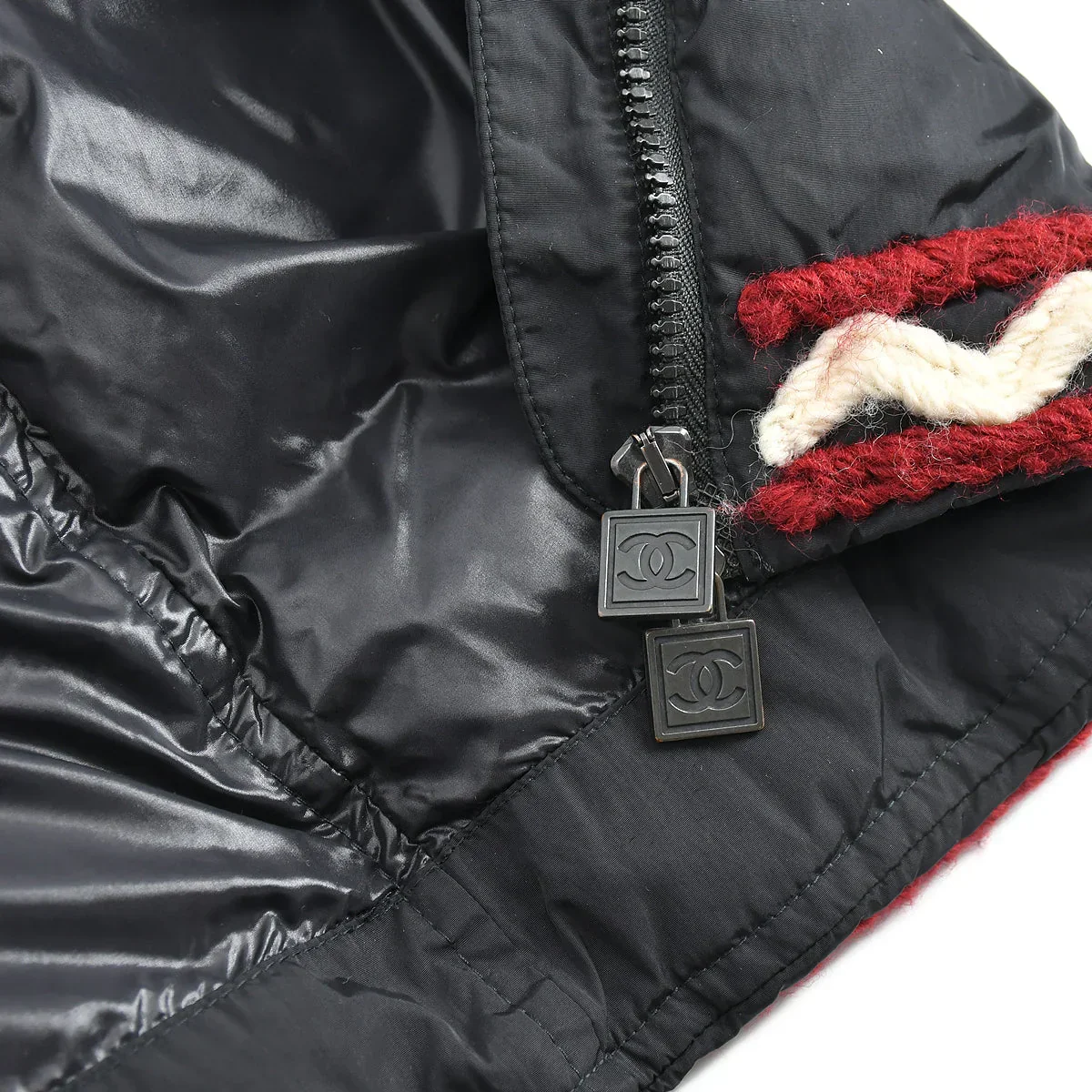 Chanel Sport Line Zip Up Hoodie Jacket Black 07A #38 - Image 10