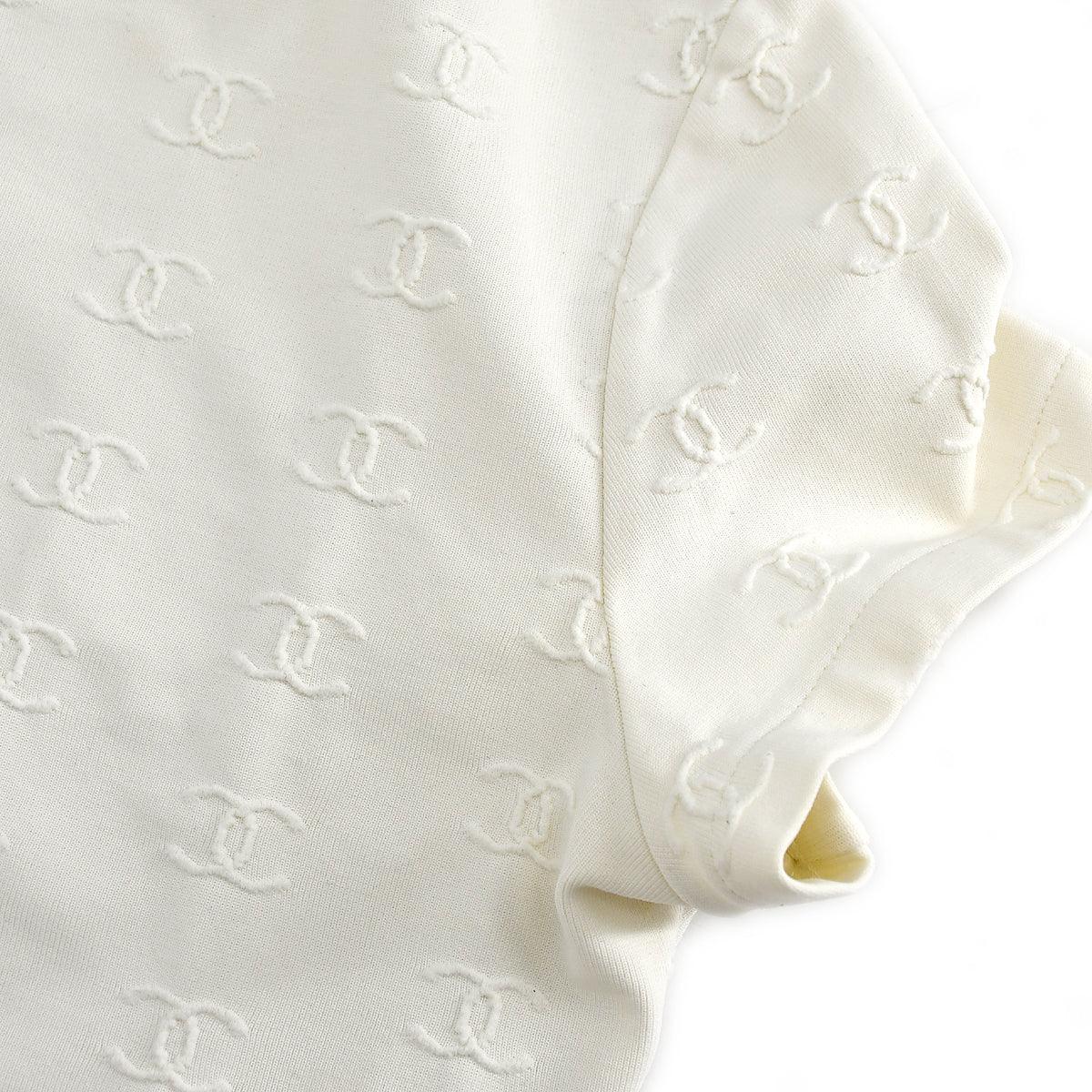 Chanel Cropped T-shirt White - Image 4