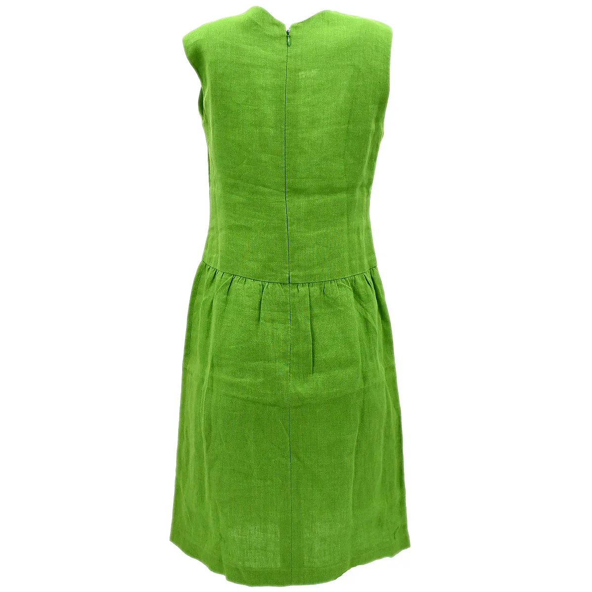 Chanel Sleeveless Dress Green - Image 2