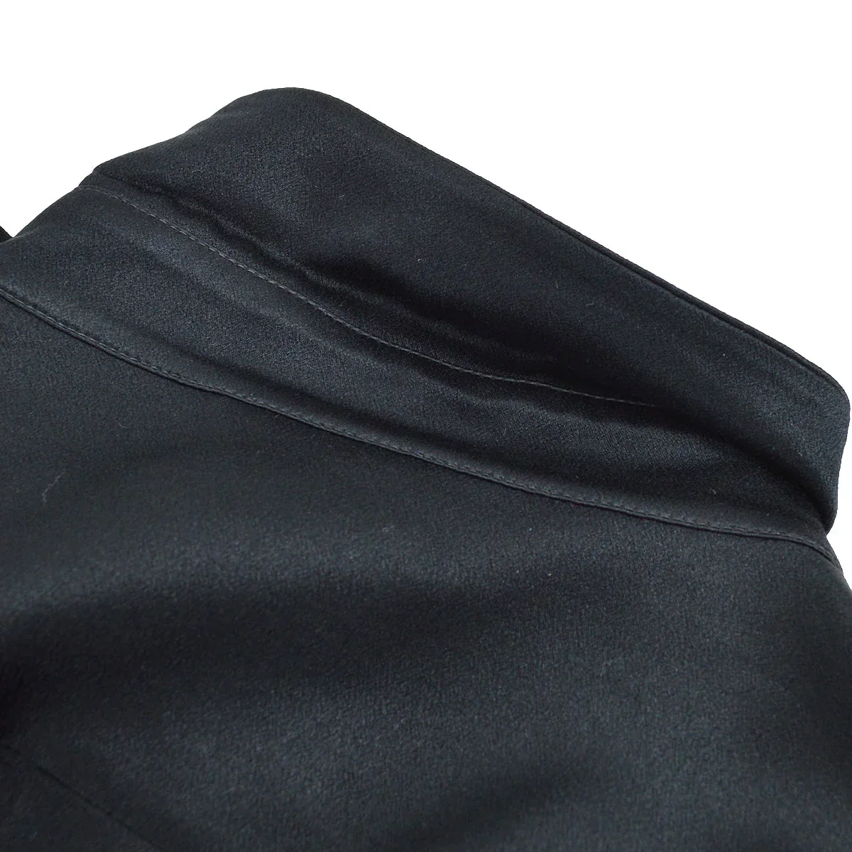 Chanel Ribbon Blouse Shirt Black 94A #36 - Image 6