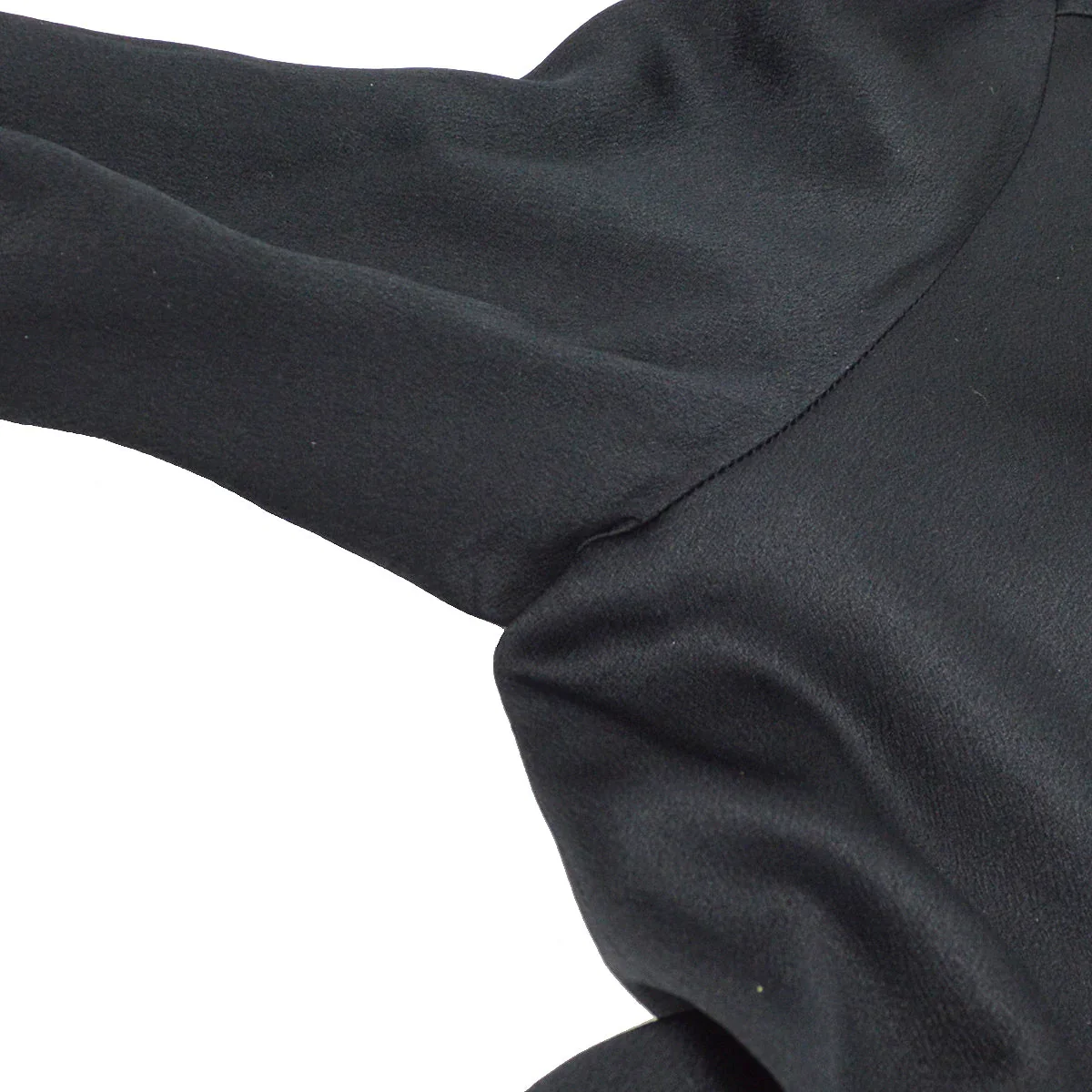 Chanel Ribbon Blouse Shirt Black 94A #36 - Image 9