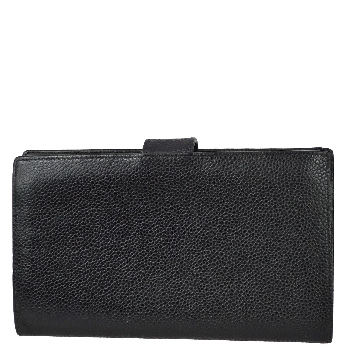 Chanel 2000-2001 Black Caviar Long Wallet Purse - Image 2