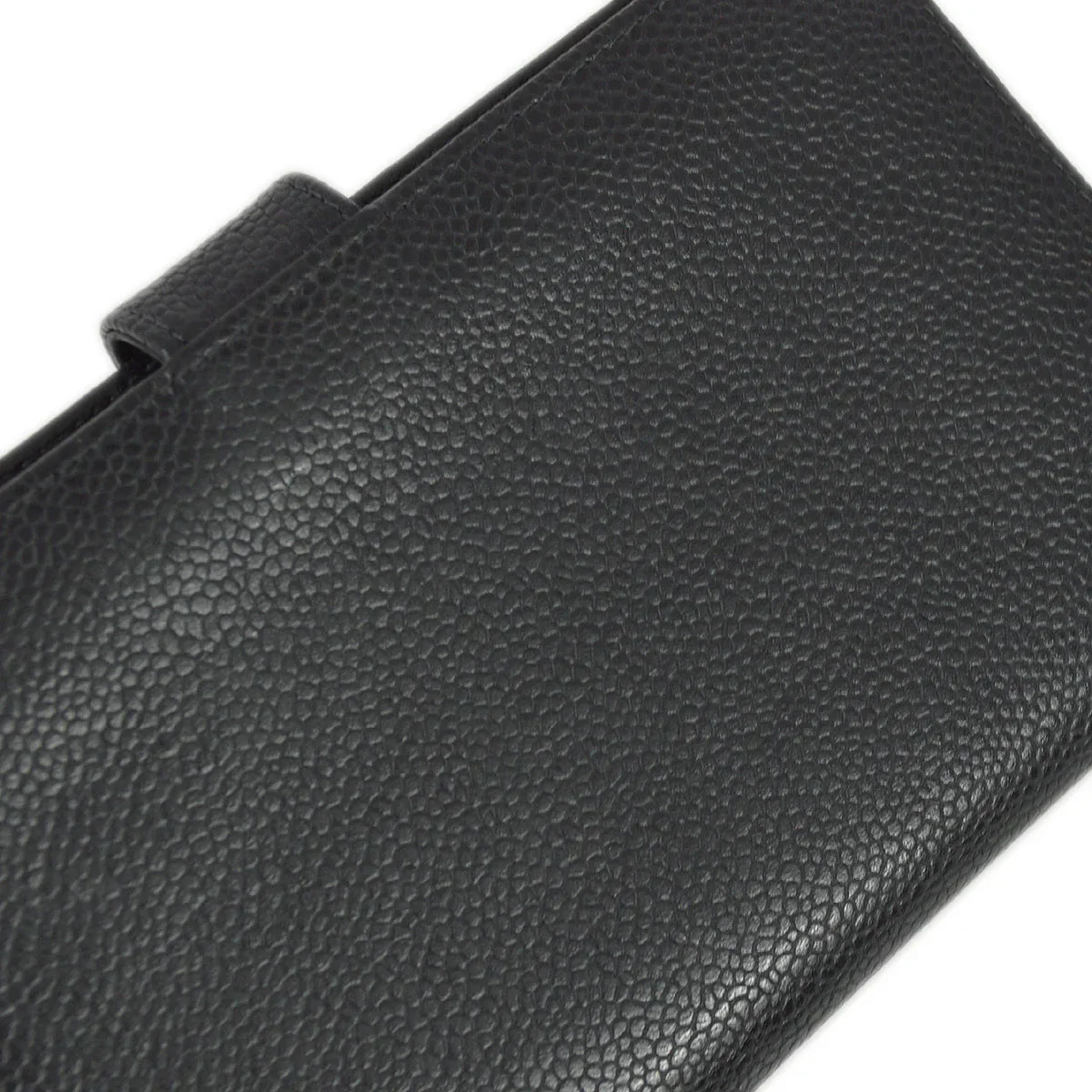 Chanel 2000-2001 Black Caviar Long Wallet Purse - Image 3