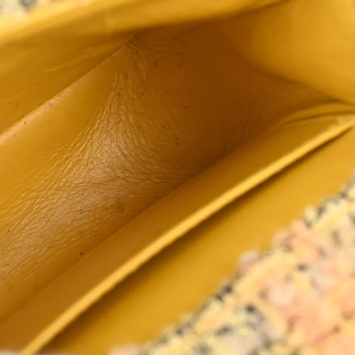 Chanel Yellow Tweed Classic Single Flap 2 in 1 Hand Bag Set - Image 11