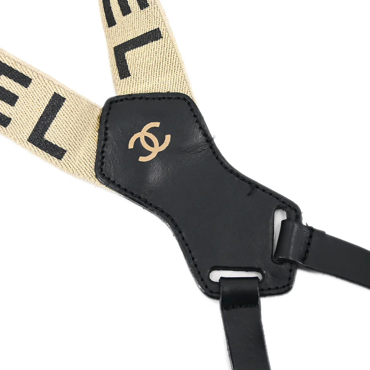 Chanel Suspenders Beige Small Good - Image 3