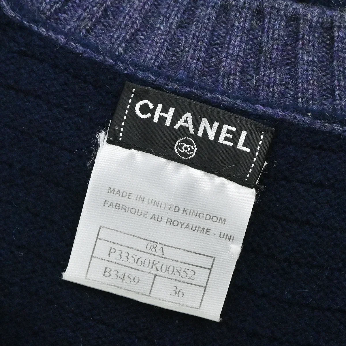 Chanel 2008 Cardigan Navy #36 - Image 3