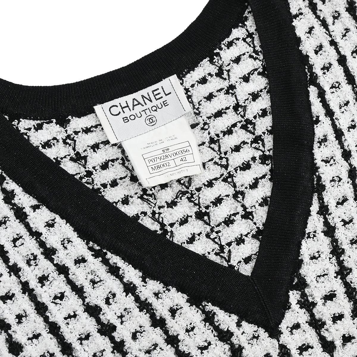 Chanel 1997 Vest Sweater Top White #42 - Image 3