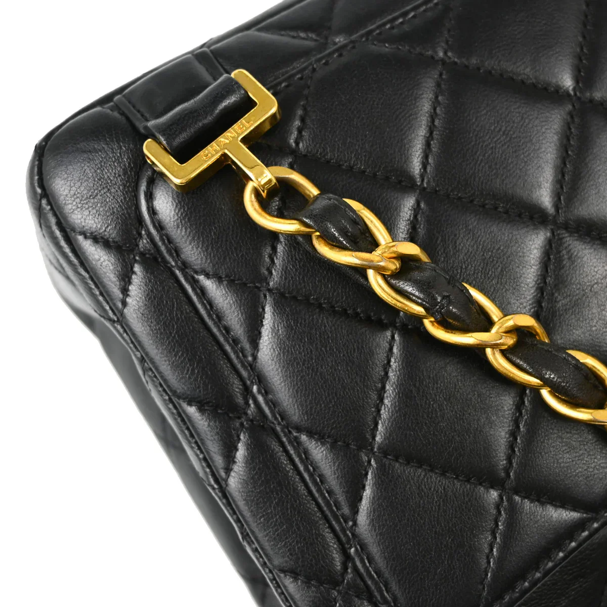 Chanel 1996-1997 Black Lambskin Backpack - Image 6