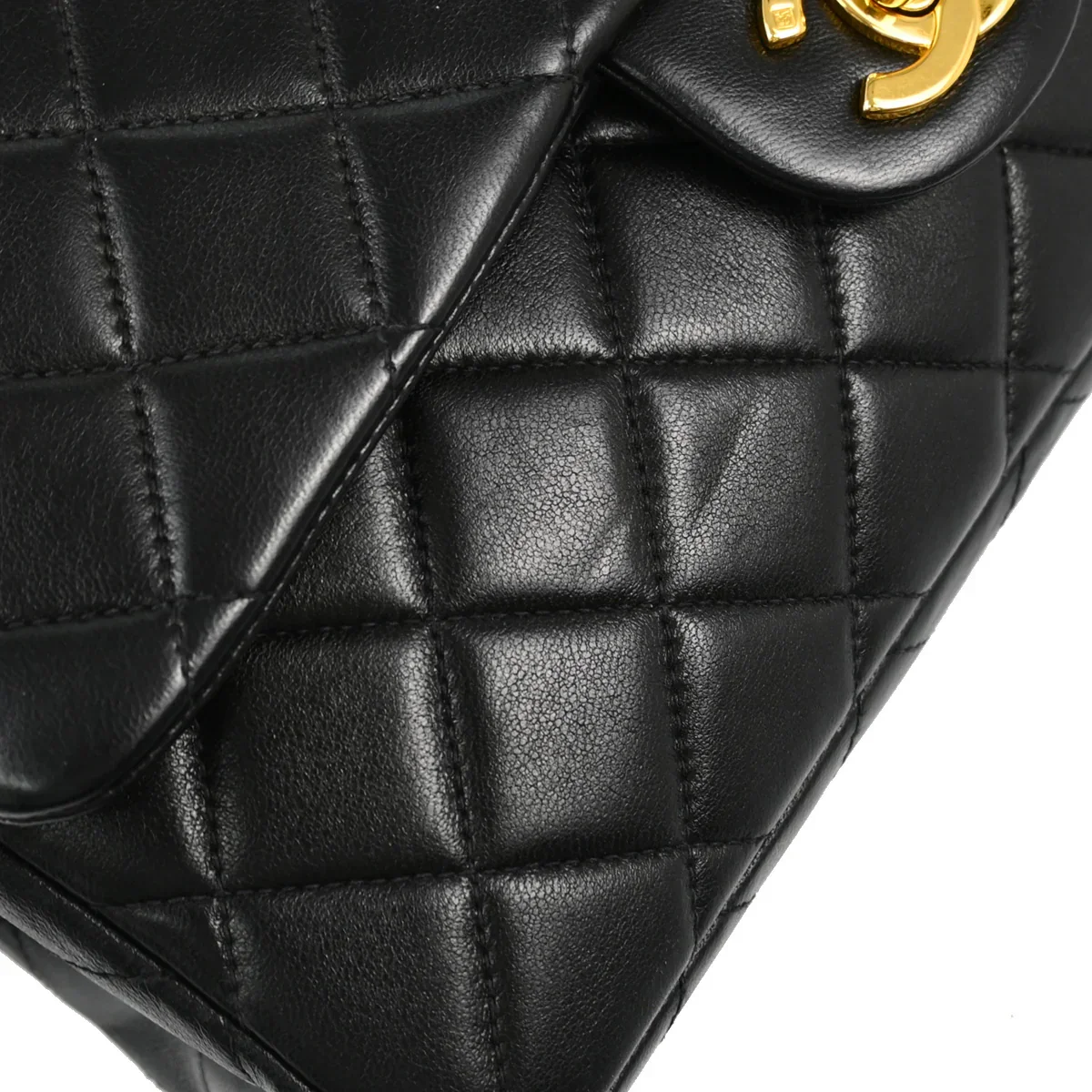 Chanel 1996-1997 Black Lambskin Backpack - Image 8