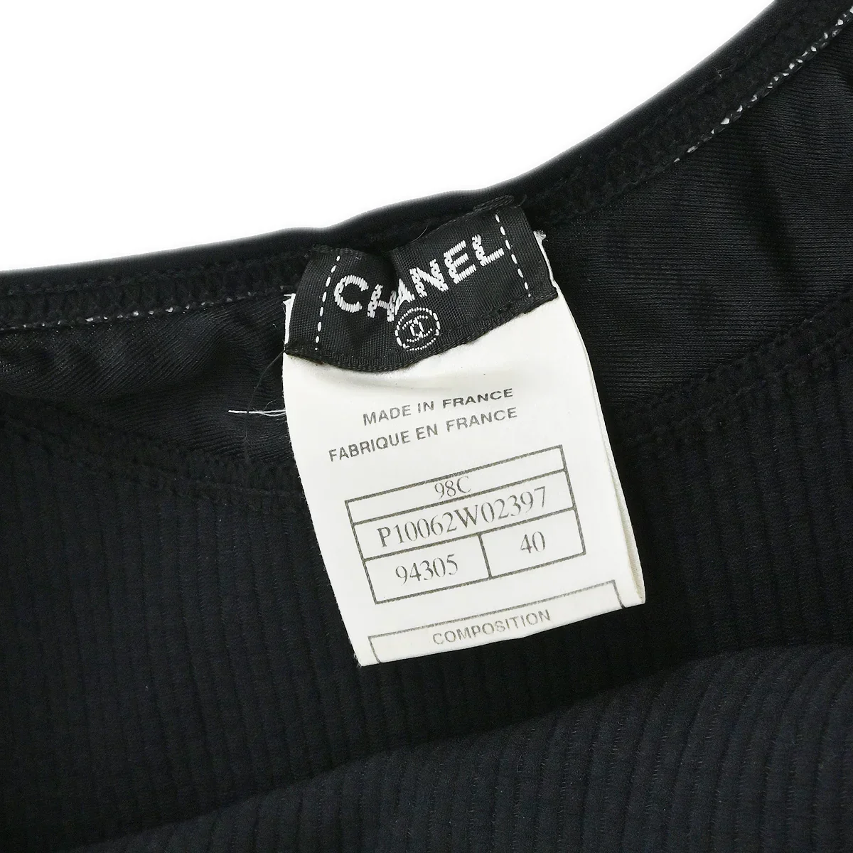 Chanel 1998 Camisole Black #40 - Image 9