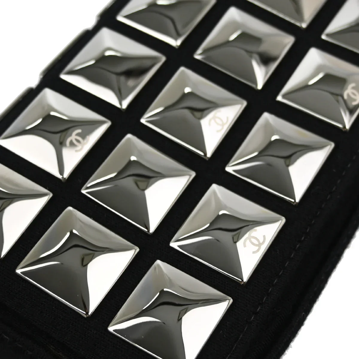 Chanel 2003-2004 Black Cotton Ice Cube Shoulder Bag - Image 4