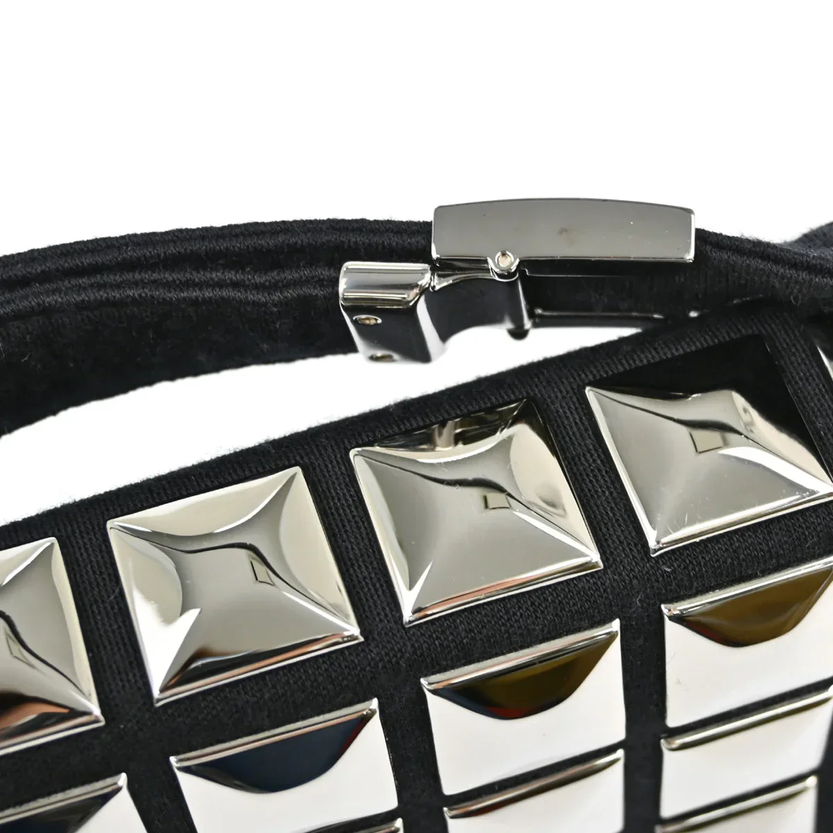 Chanel 2003-2004 Black Cotton Ice Cube Shoulder Bag - Image 7