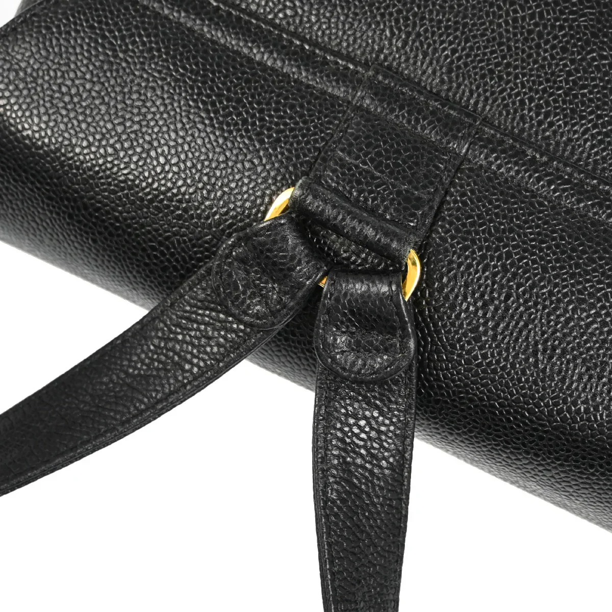Chanel 1996-1997 Black Caviar Triple CC Backpack - Image 6