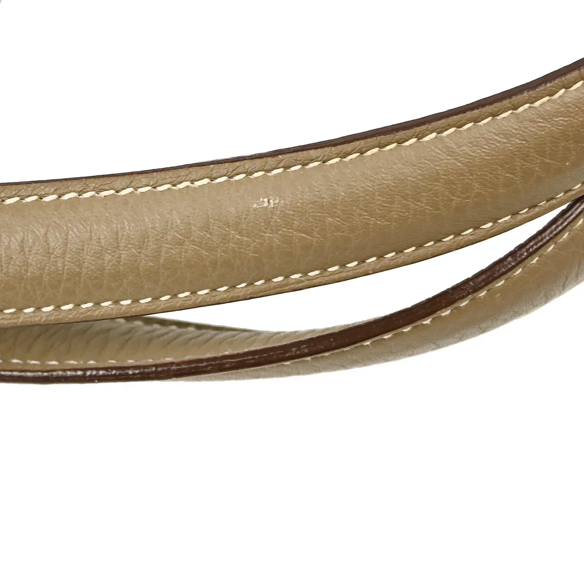 Hermes 2006 Etoupe Taurillon Clemence Victoria Cabas Tote Handbag - Image 9