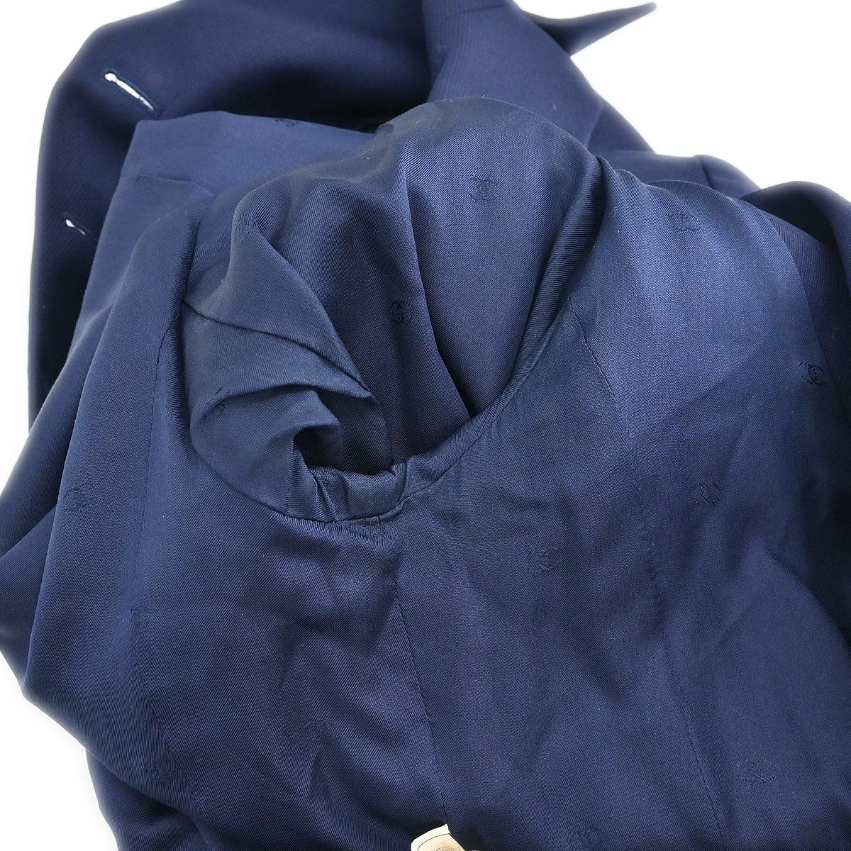 Chanel 1996 Double Breasted Jacket Navy #36 - Image 7