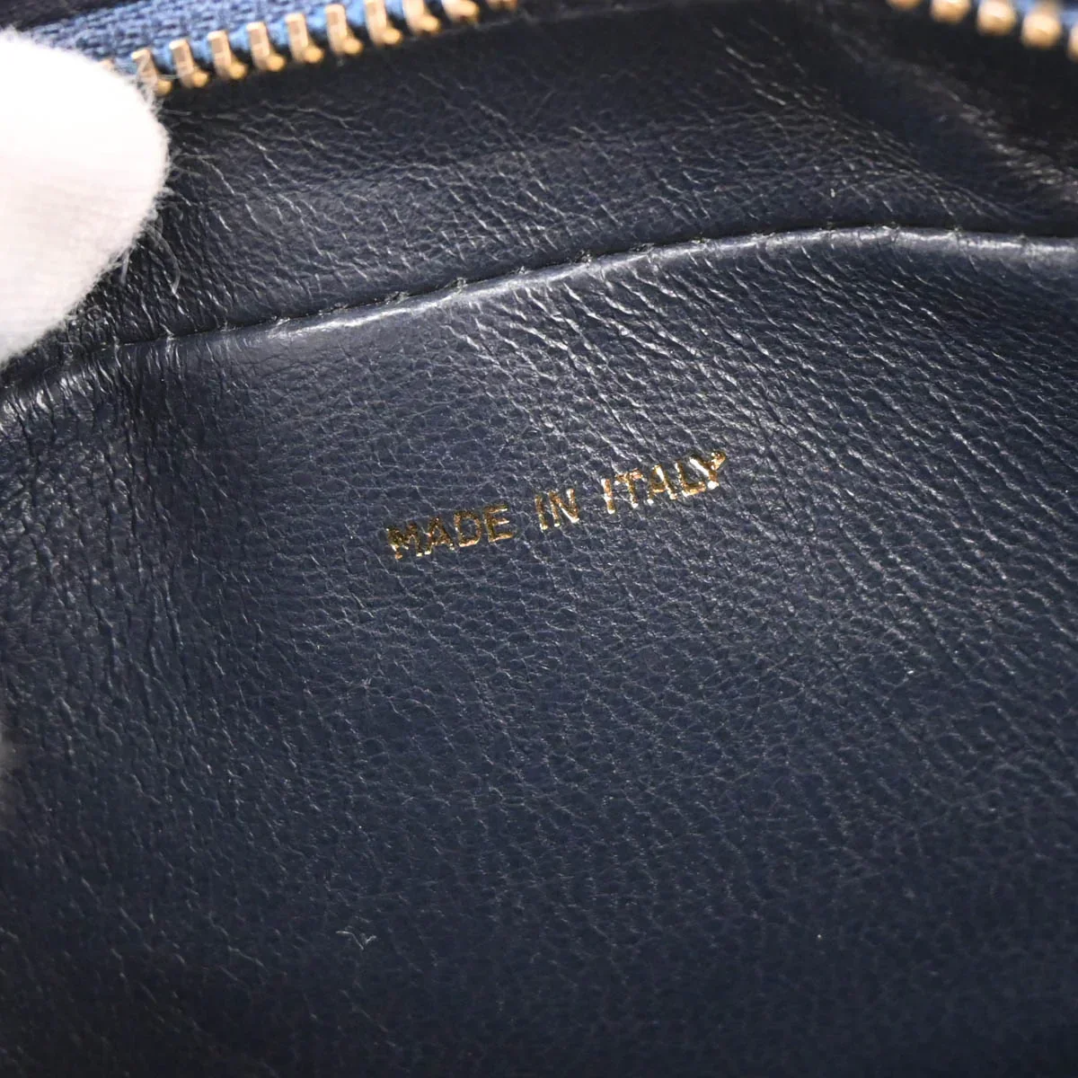 Chanel 1989-1991 Navy Lambskin Fringe Handbag - Image 5