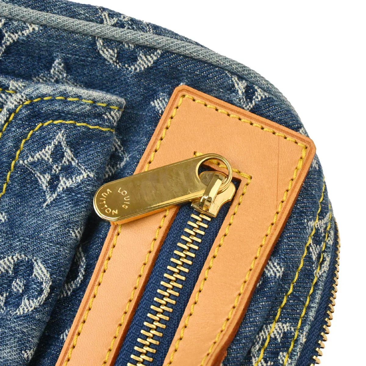Louis Vuitton 2005 Blue Monogram Denim Neo Speedy Handbag M95019 - Image 7
