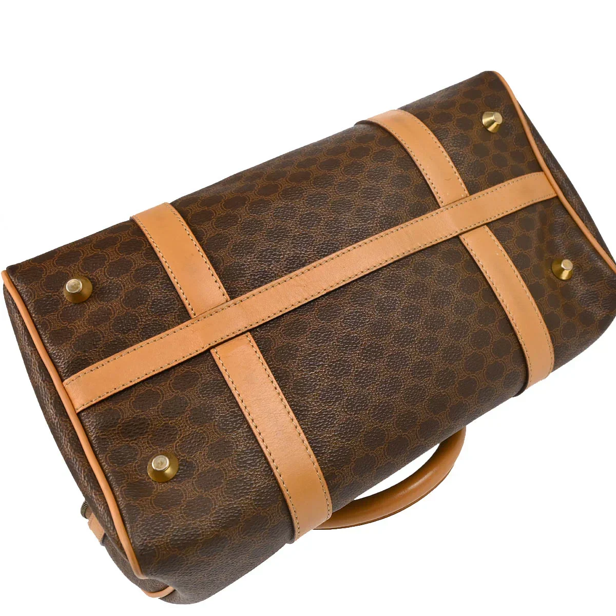 Celine Brown Macadam Handbag - Image 5