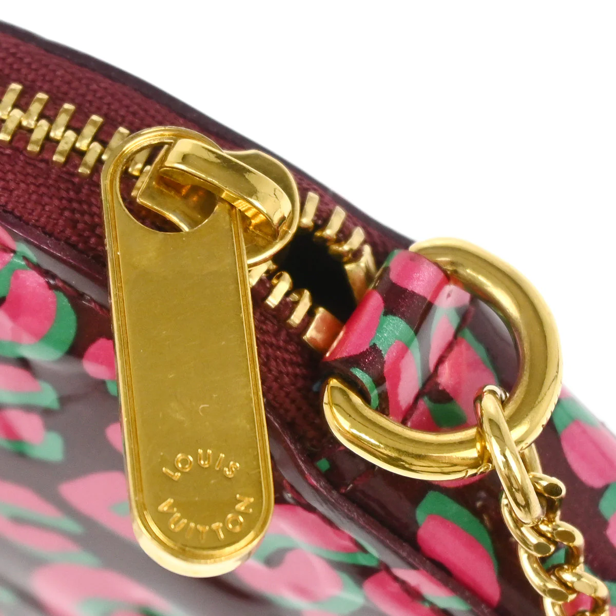 Louis Vuitton 2010 Vernis Leopard Pink Porte Monnaie Coeur Coin M91474 - Image 5