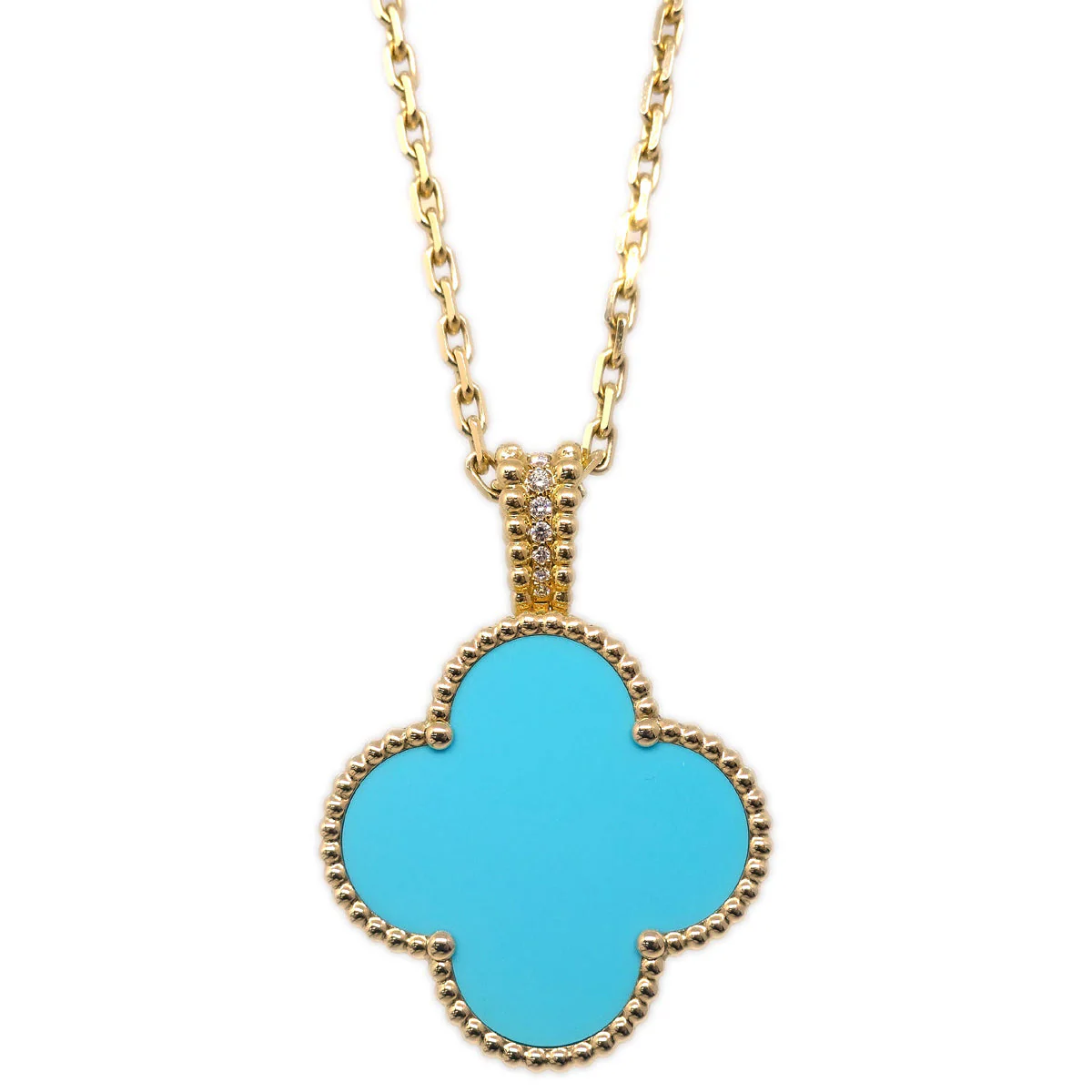 Van Cleef & Arpels Alhambra Secret Pendant Watch Ref.VCAR082Y00 18KYG - Image 4
