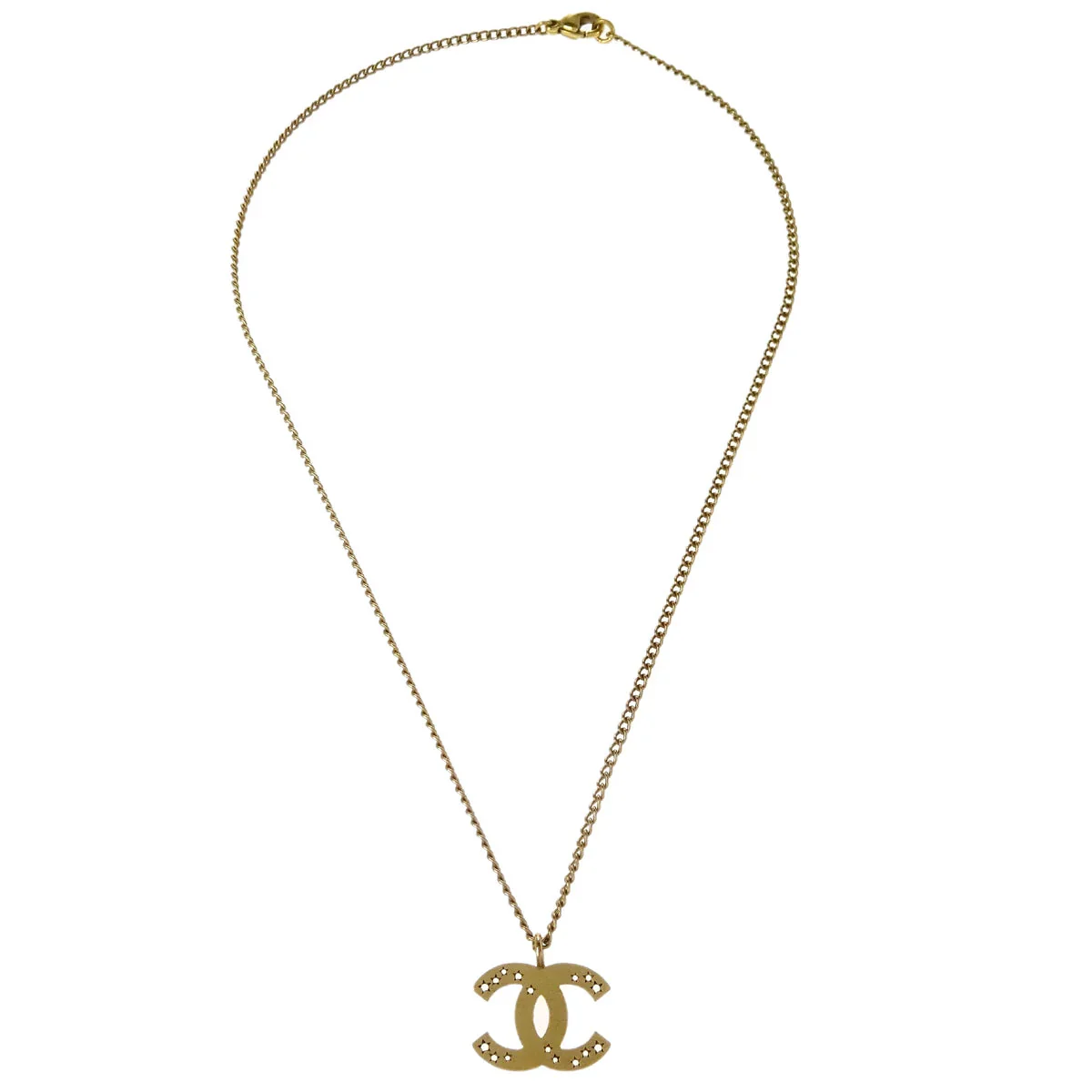 Chanel Gold CC Chain Pendant Necklace 03A - Image 2