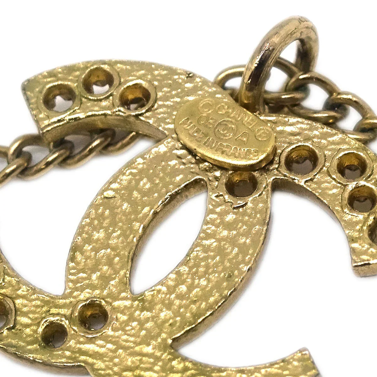 Chanel Gold CC Chain Pendant Necklace 03A - Image 4