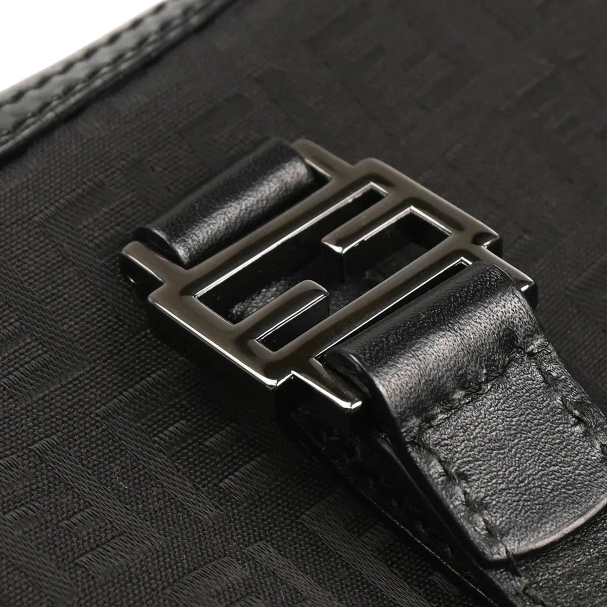 Fendi 2005 Black Zucchino Handbag - Image 6