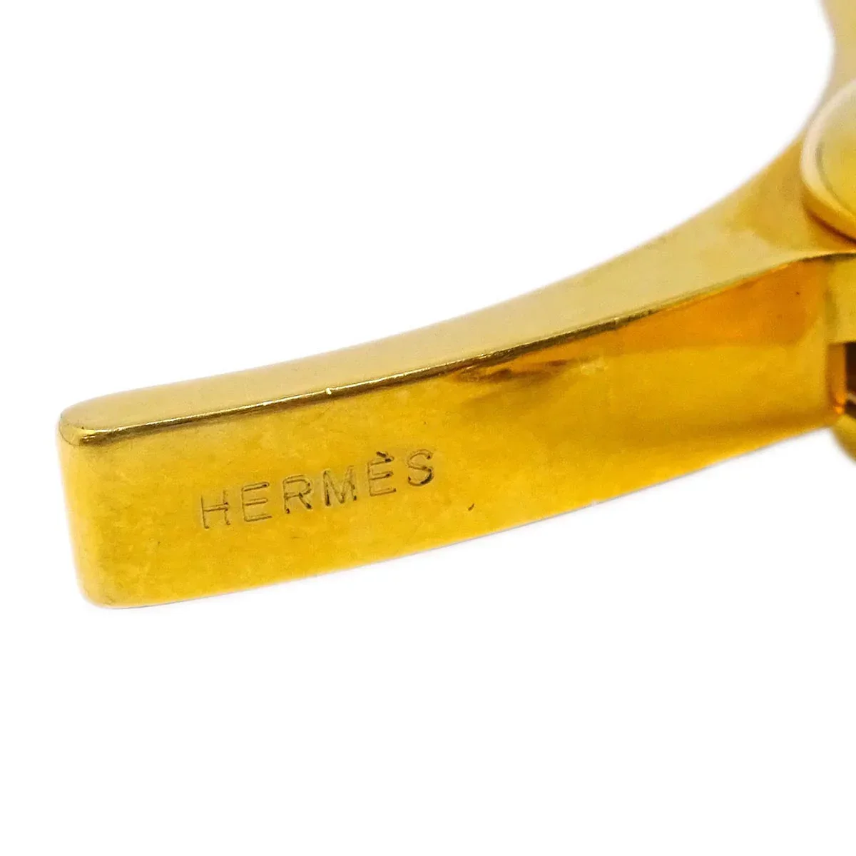 Hermes Filou Glove Holder Clip Gold Small Good - Image 4