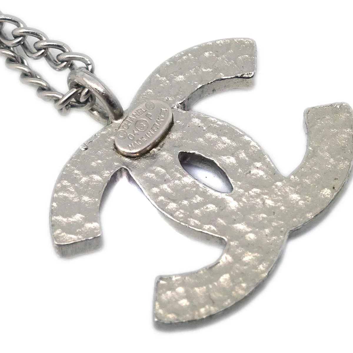 Chanel CC Chain Necklace Pendant Pink 04P - Image 4