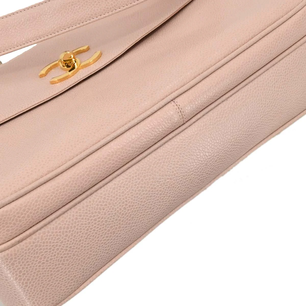 Chanel 1994-1996 Light Pink Caviar Tote Shoulder Bag - Image 5