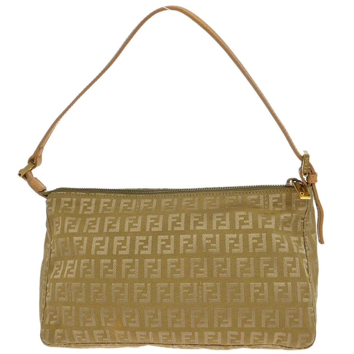 Fendi Gold Zucchino Handbag - Image 2