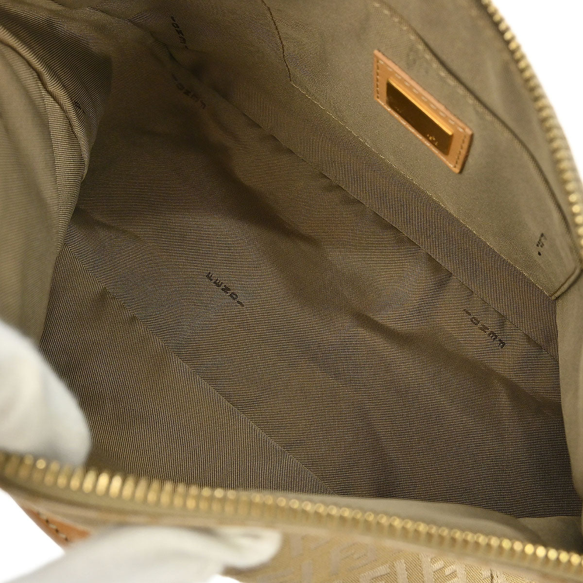 Fendi Gold Zucchino Handbag - Image 7