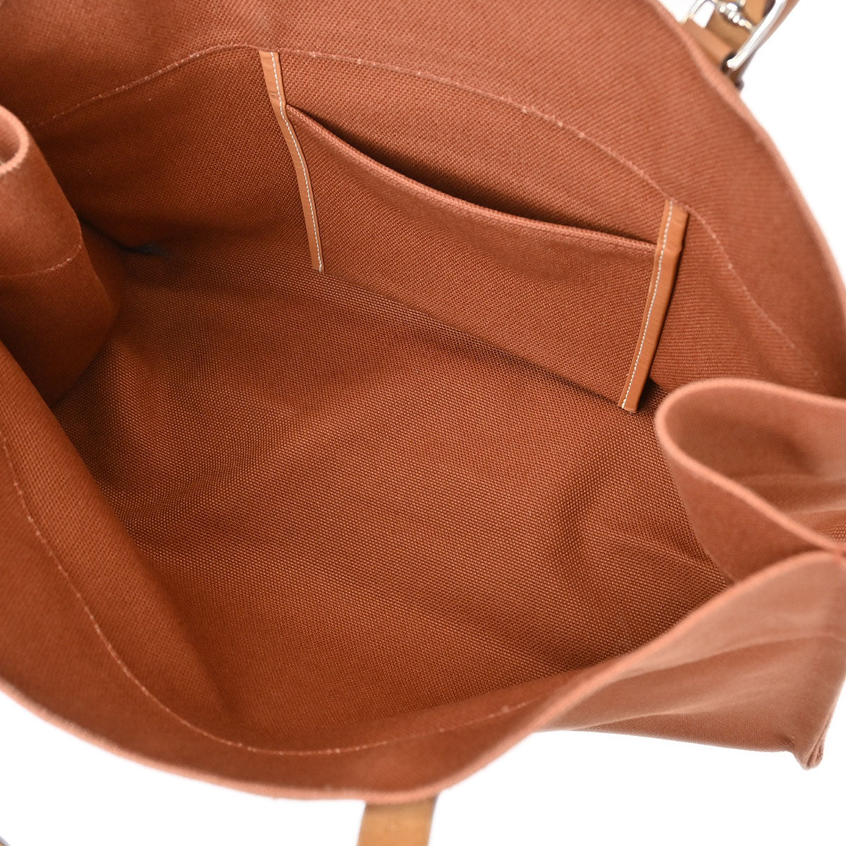 Hermes Brown Canvas Etriviere Elan Tote Bag - Image 8