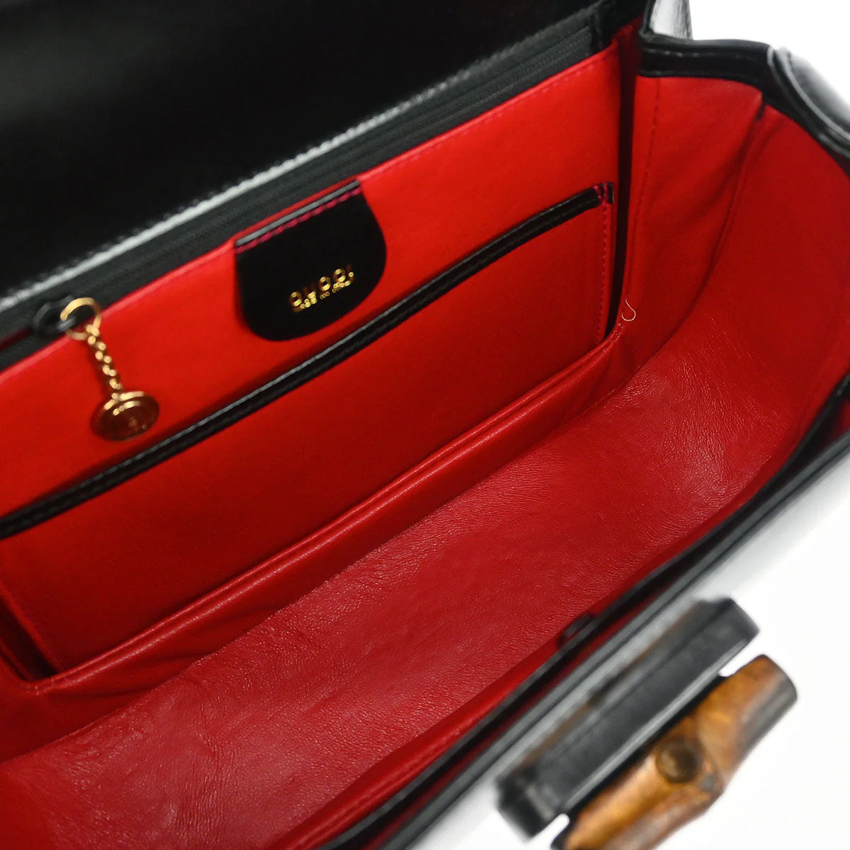 Gucci Black Bamboo 2way Shoulder Handbag - Image 7
