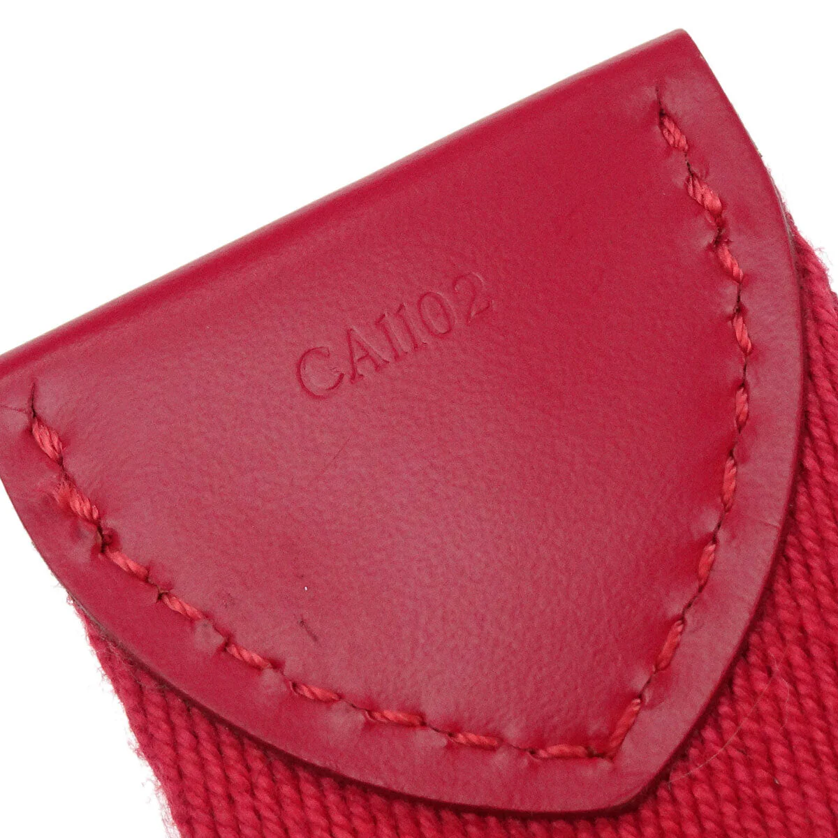 Louis Vuitton 2012 Red Ceinture Fortune Belt LV Cut Out M9734W #80/32 - Image 3