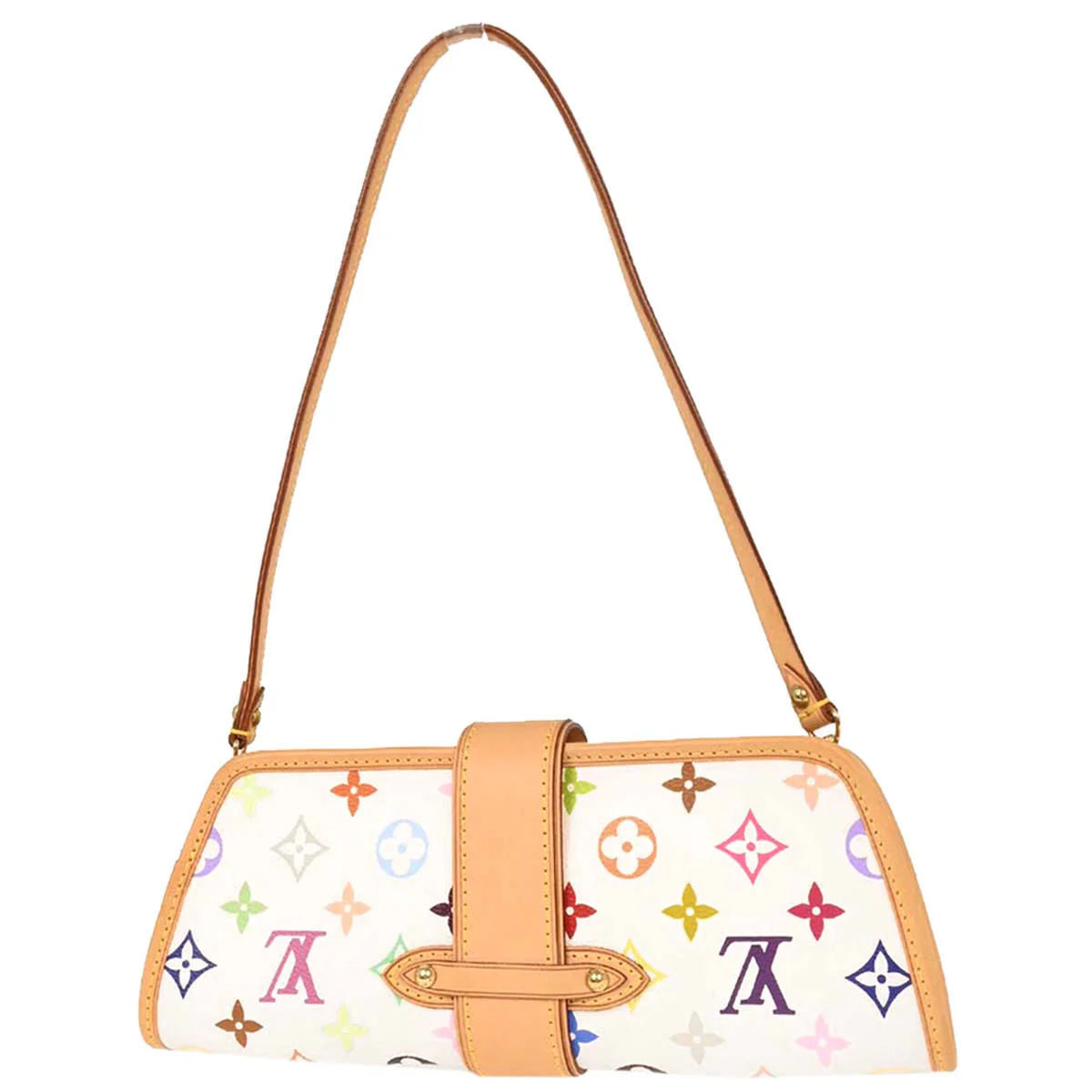 Louis Vuitton White Multicolor Shirley Handbag M40049 - Image 2