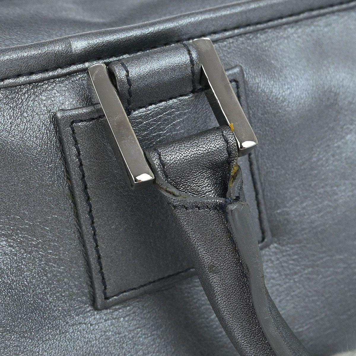 Loewe Silver Lambskin Amazona 28 Handbag - Image 7